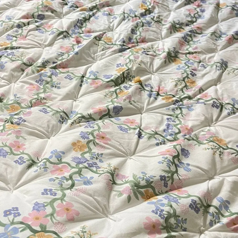 Pottery Barn Kids x Rifle Paper Co. Floral Trellis Comforter Only Twin Preowned